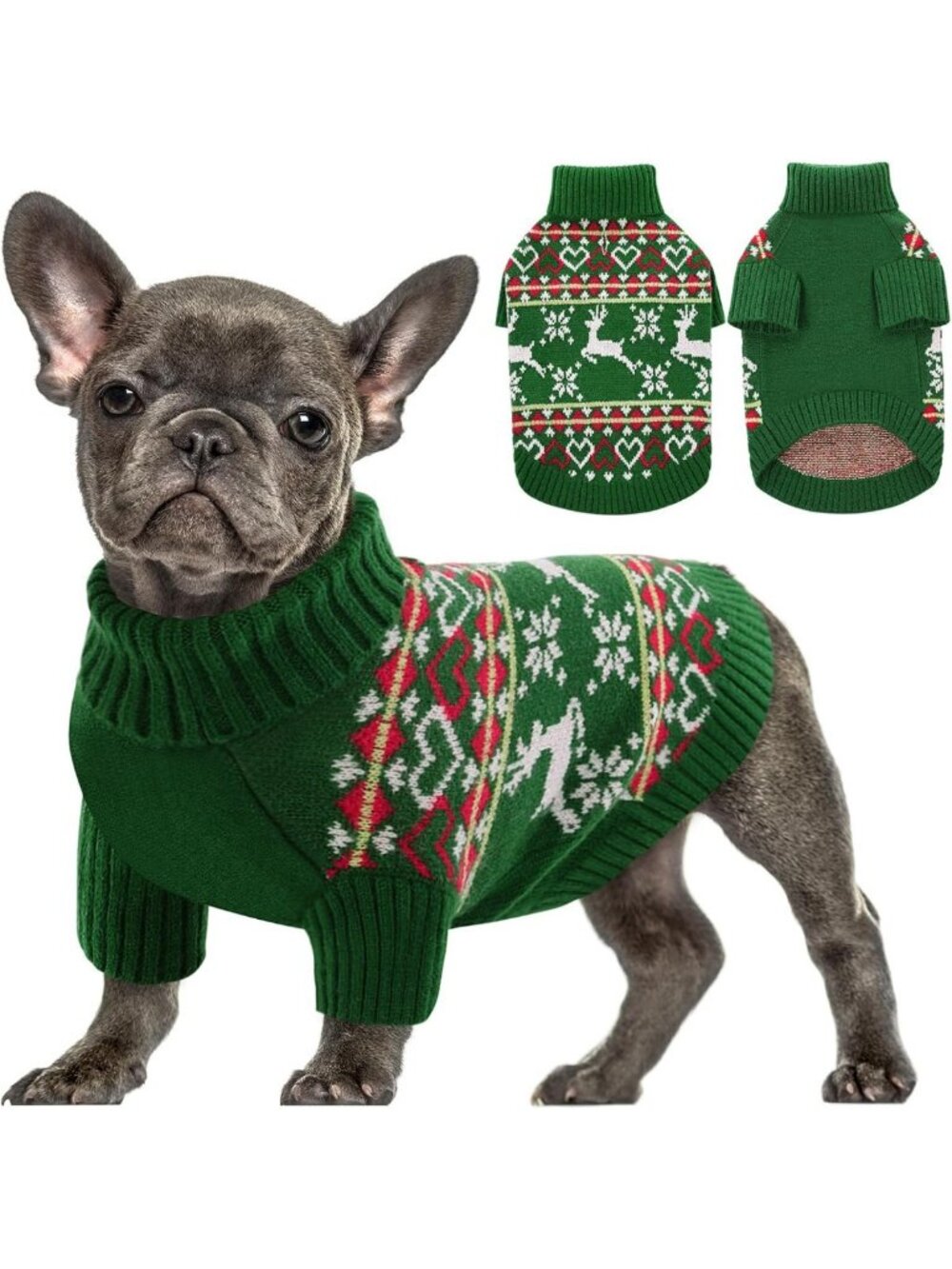Cozy Christmas Sweater for Small to Medium Dogs - Festive Holiday Pet Apparel